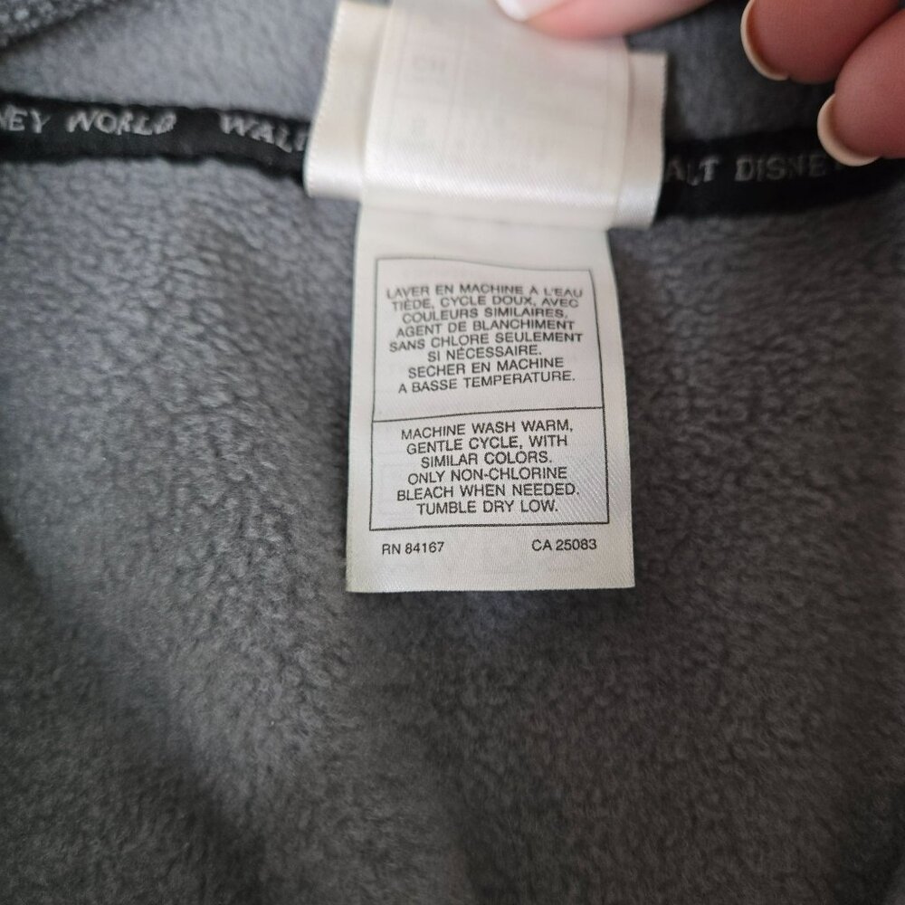 Walt Disney World Mickey Mouse Est 1971 Sz S Embroidered Pullover 1/4 Zip Fleece - Picture 9 of 13